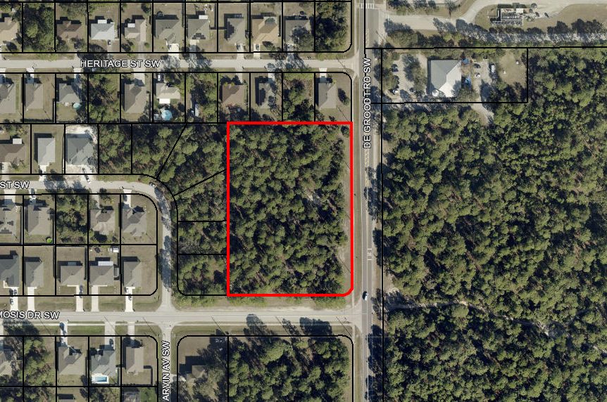 2250 DEGROODT RD SW - 2.98 AC buildable lot in Palm Bay